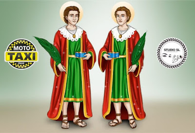 São Cosme e Damião: Studio SL e Moto táxi Italva fazem distribuição de doces